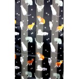 Scarf - Cats & Paws Prints - SF-ON2028BK