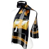 Scarf - Satin Bible Prints - SF-ON7003BK