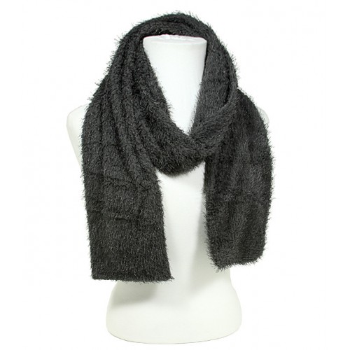 Scarf - Chenille -Dark Gray Color - SF-S1325DGY Scarf - Chenille -Dark Gray Color - SF-S1325DGY
