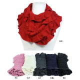 Scarf - Infinity - Crochet Ruffle - SF-S1328 Scarf - Infinity - Crochet Ruffle - SF-S1328